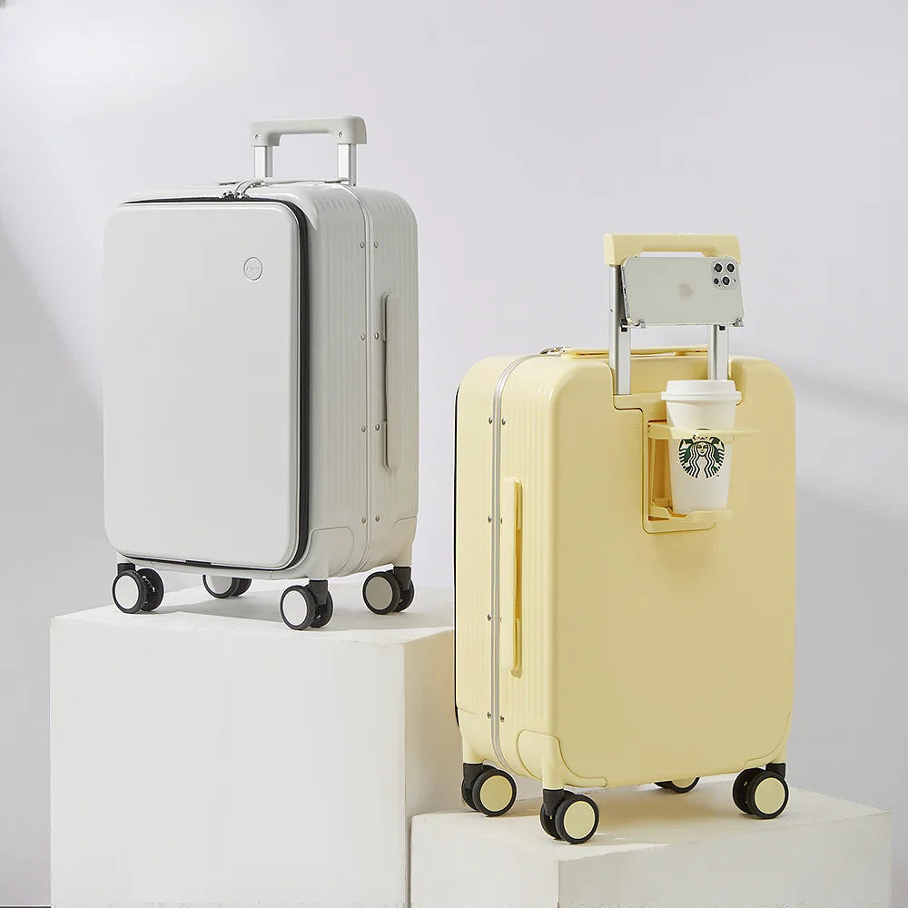 Carry On Luggage with Aluminum Frame