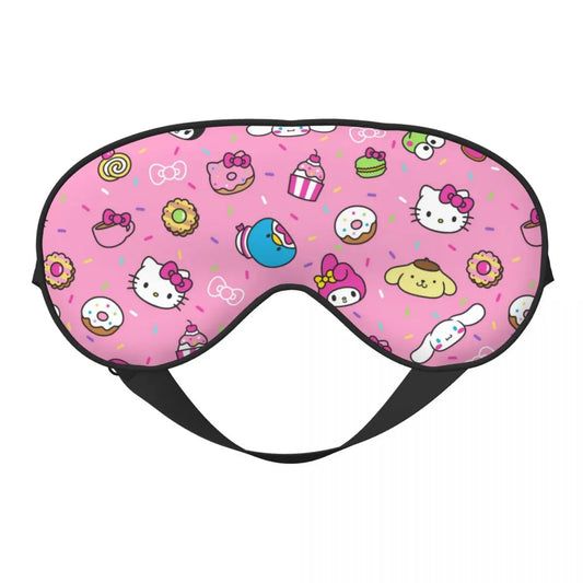 Sanrio Characters Sleep Mask For Women Hello Kitty Kuromi Soft Eye Masks