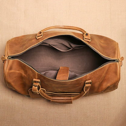 Mens Leather Duffle