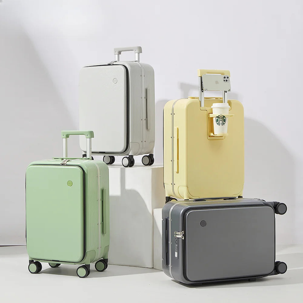 Carry On Luggage with Aluminum Frame